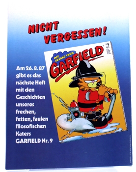 Garfield Comic Magazin Nr. 8 (1987): Ich liebe Überraschungen von Bavaria Comic Verlag